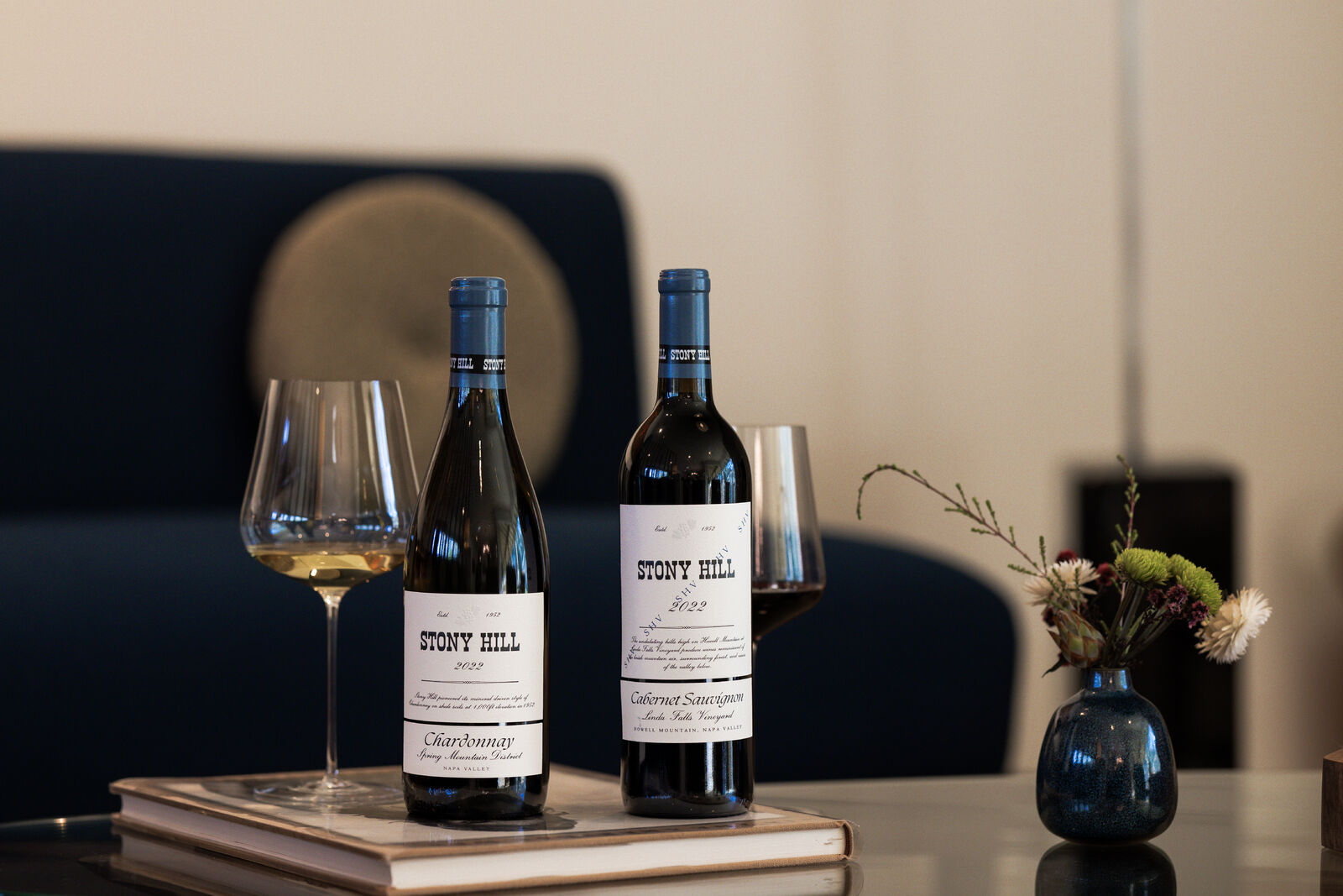 Stony Hill 2022 Estate Chardonnay and 2022 SHV Linda Falls Vineyard Cabernet Sauvignon