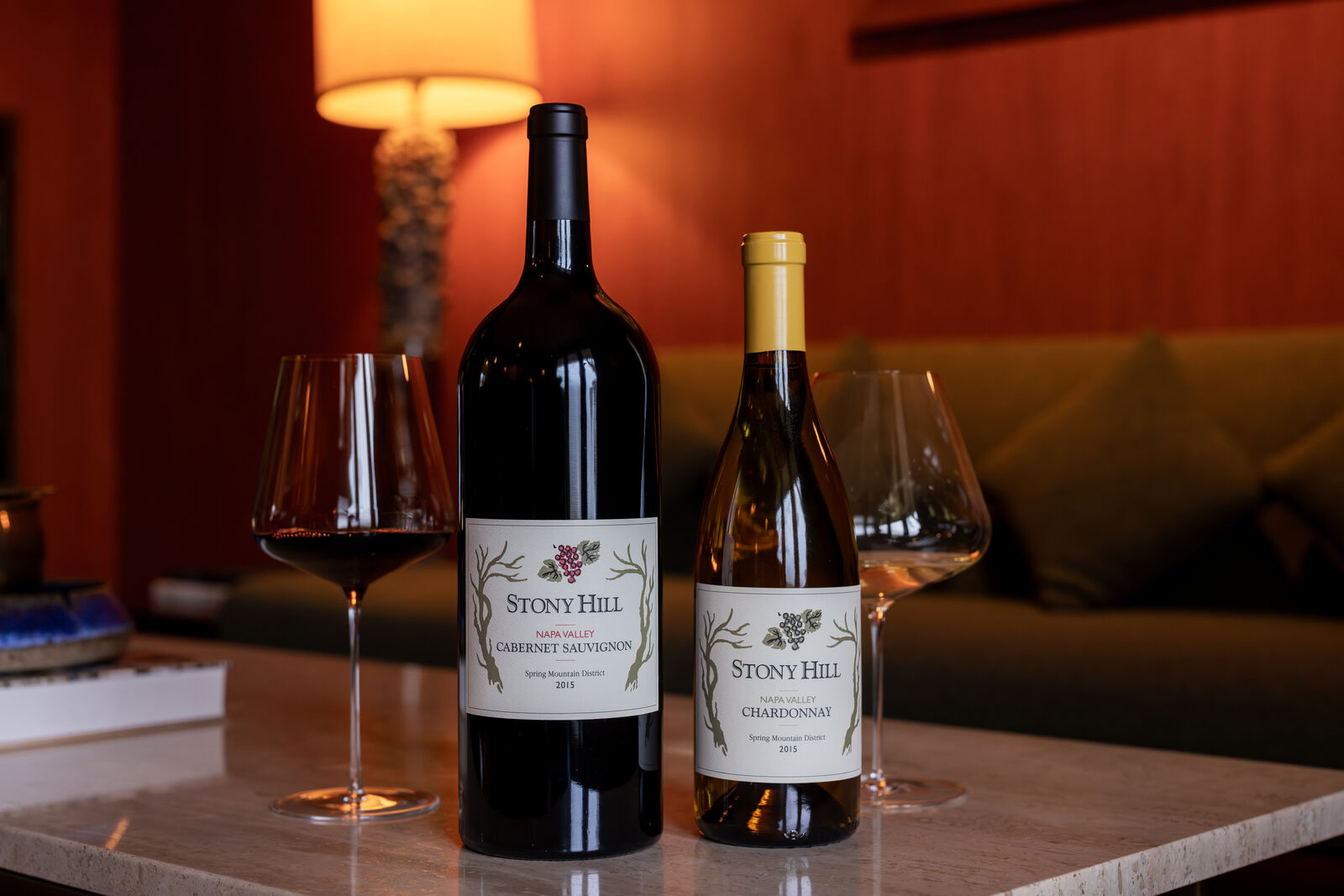Stony 2015 Estate Cabernet Sauvignon Magnum and 2015 Estate Chardonnay