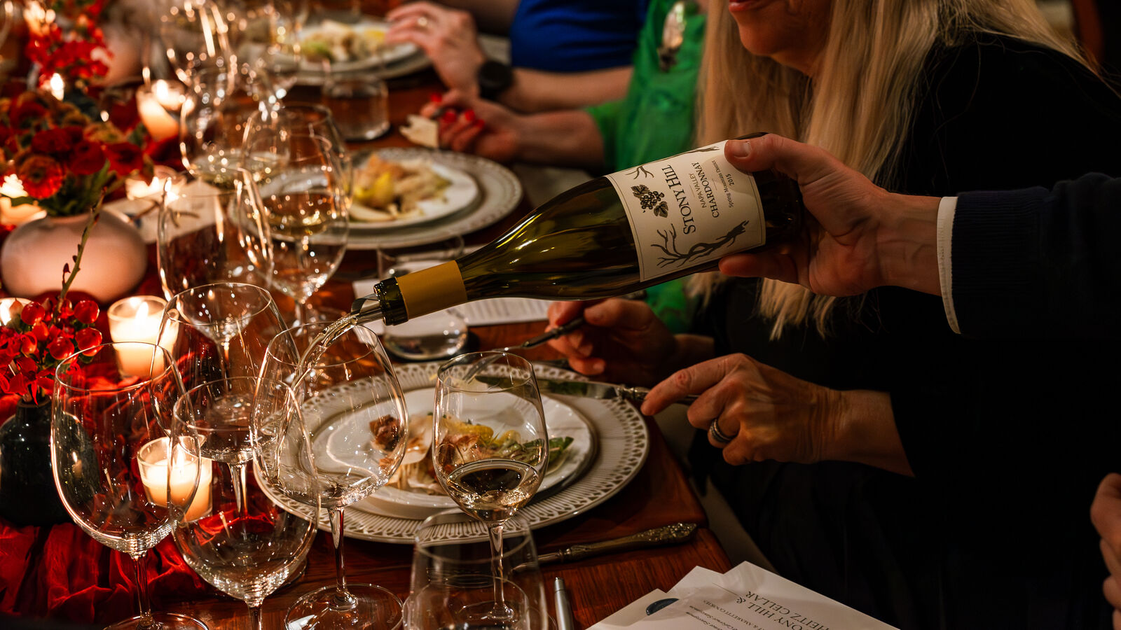 Stony Hill Chardonnay with a dinner dish