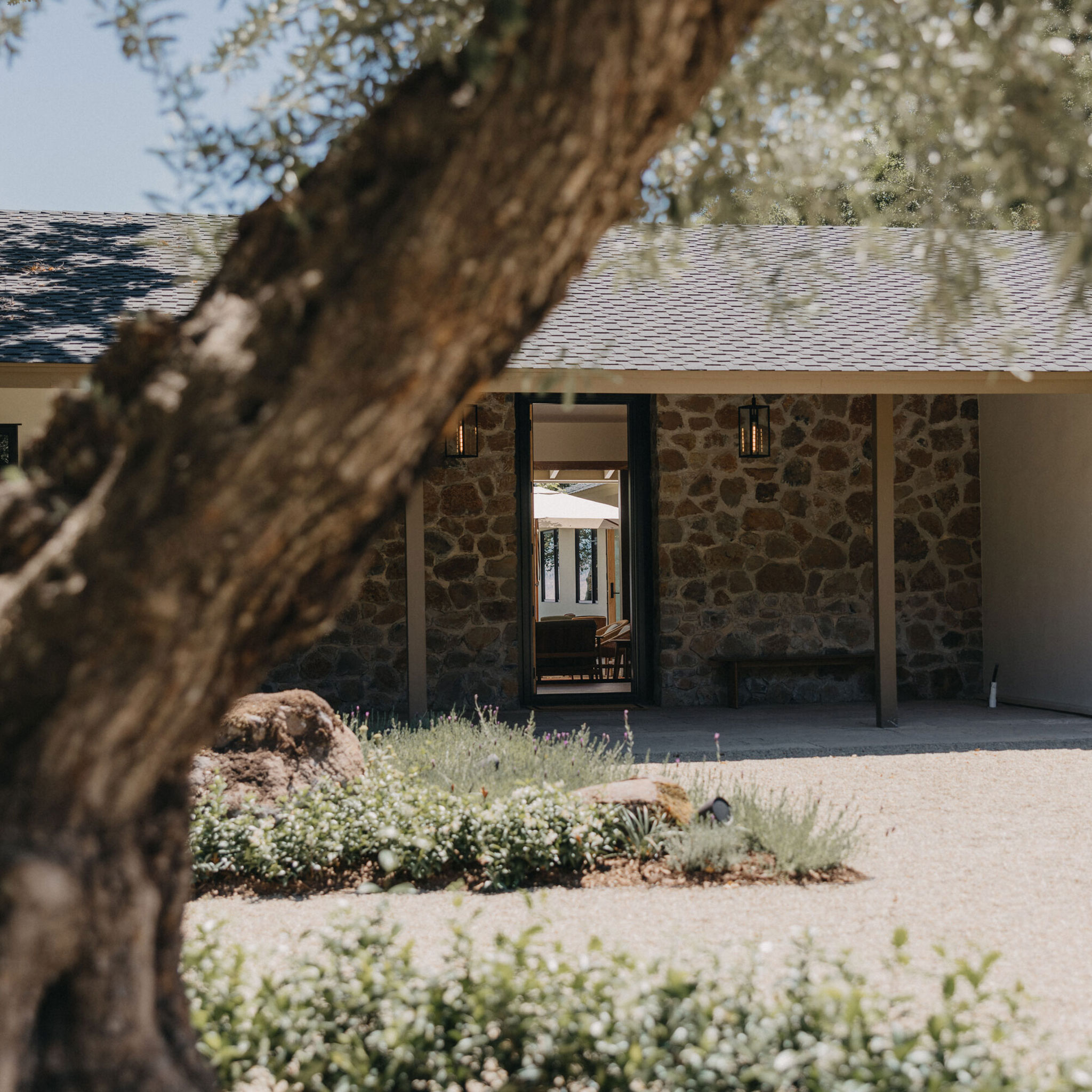 Front entrance into The Residence at Stony Hill.