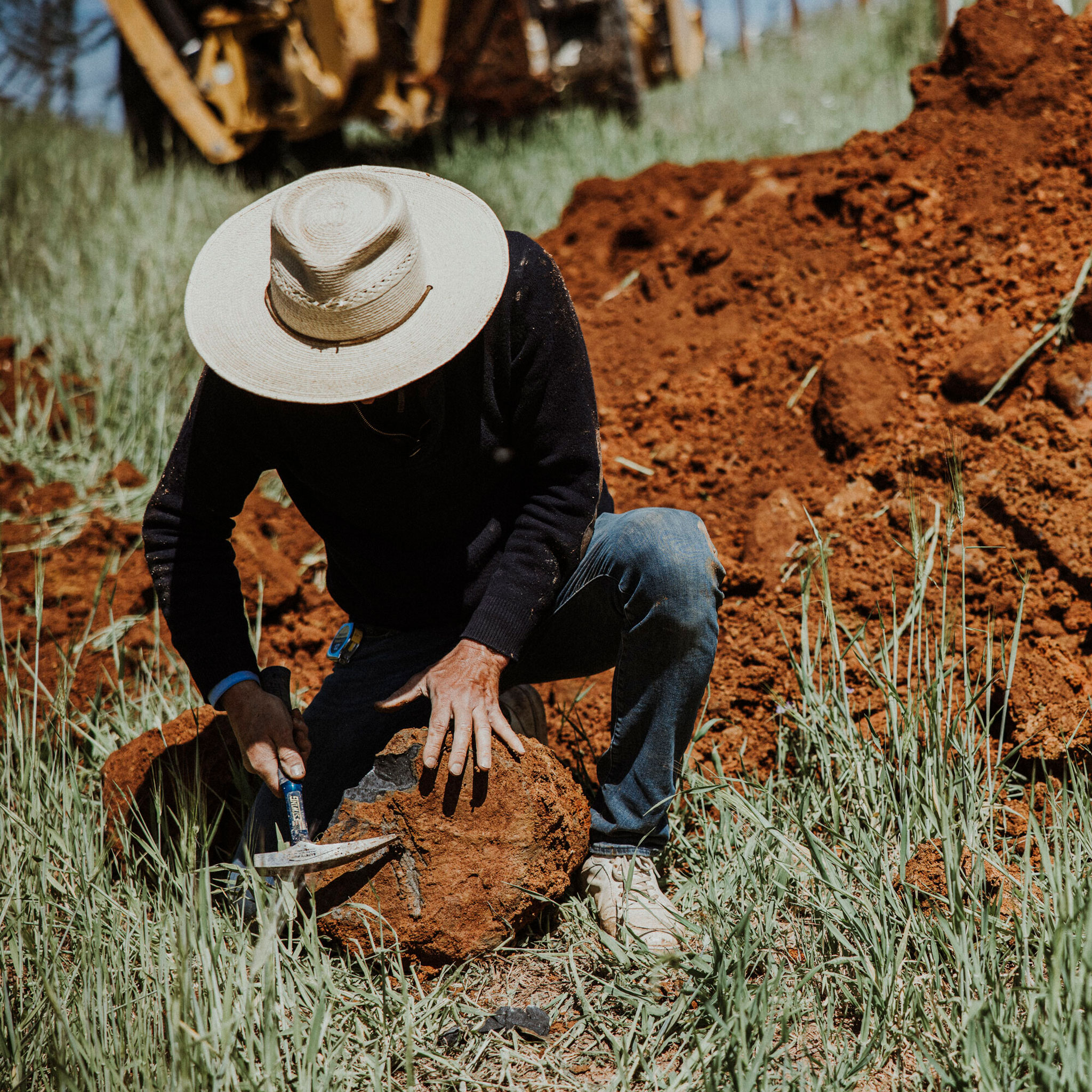 Geological survey at Stony Hill vineyards in May 2023